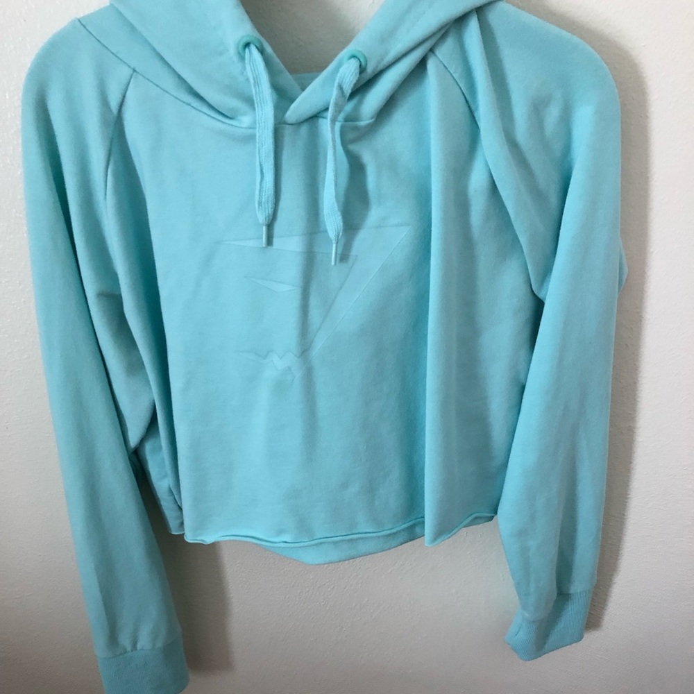 Gymshark Logo Cropped Hoodie L